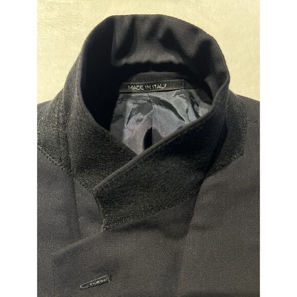 Armani Collezioni 42L Dark Navy Blue 3-Button Blazer Sport Coat Suit Jacket - Picture 5 of 13